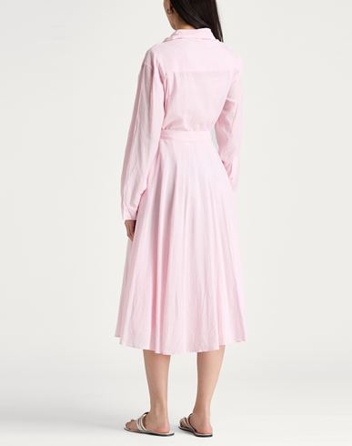 Woman Midi dress Pink Size 8 Viscose