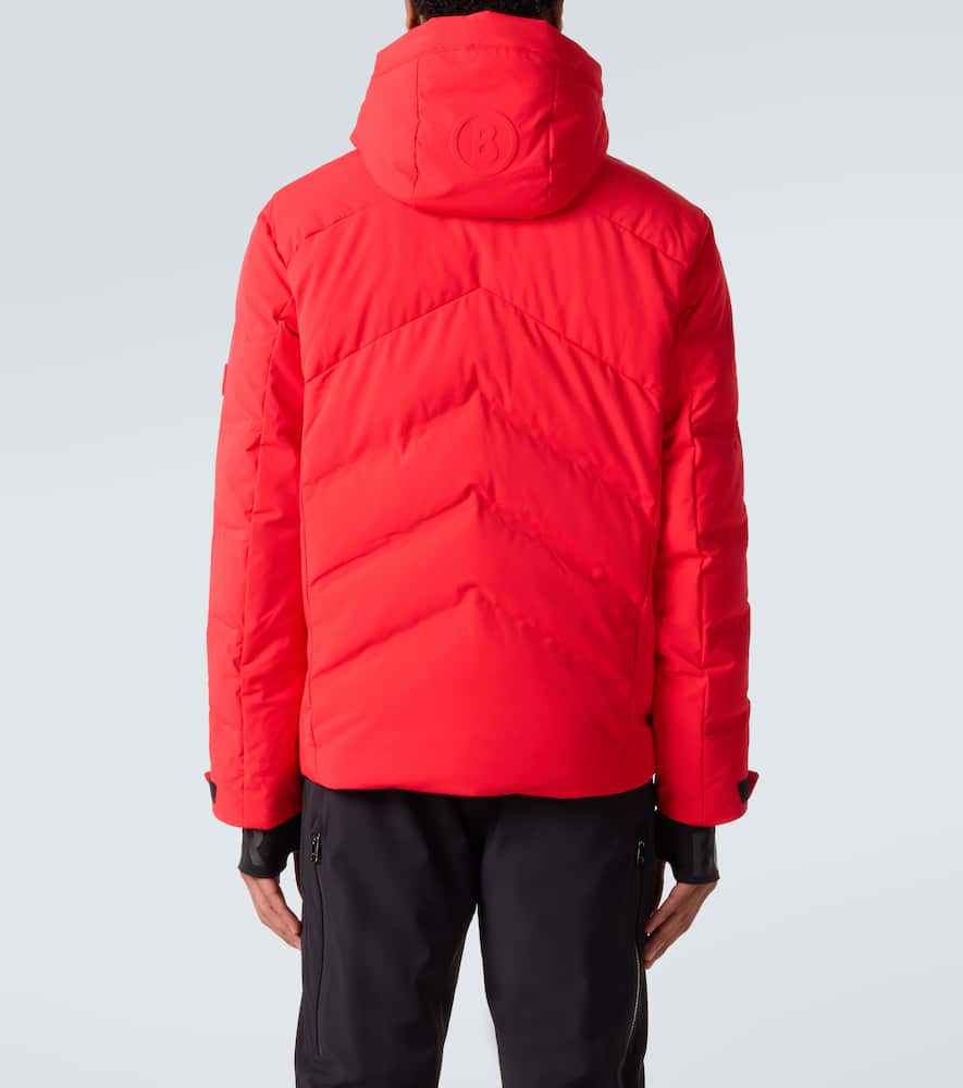 Jervis-D hooded down ski jacket