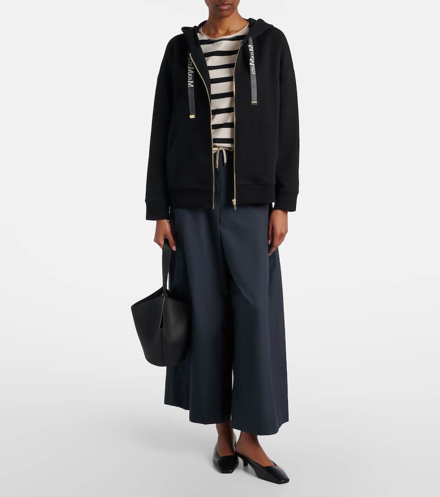 Gufo cotton poplin wide-leg pants