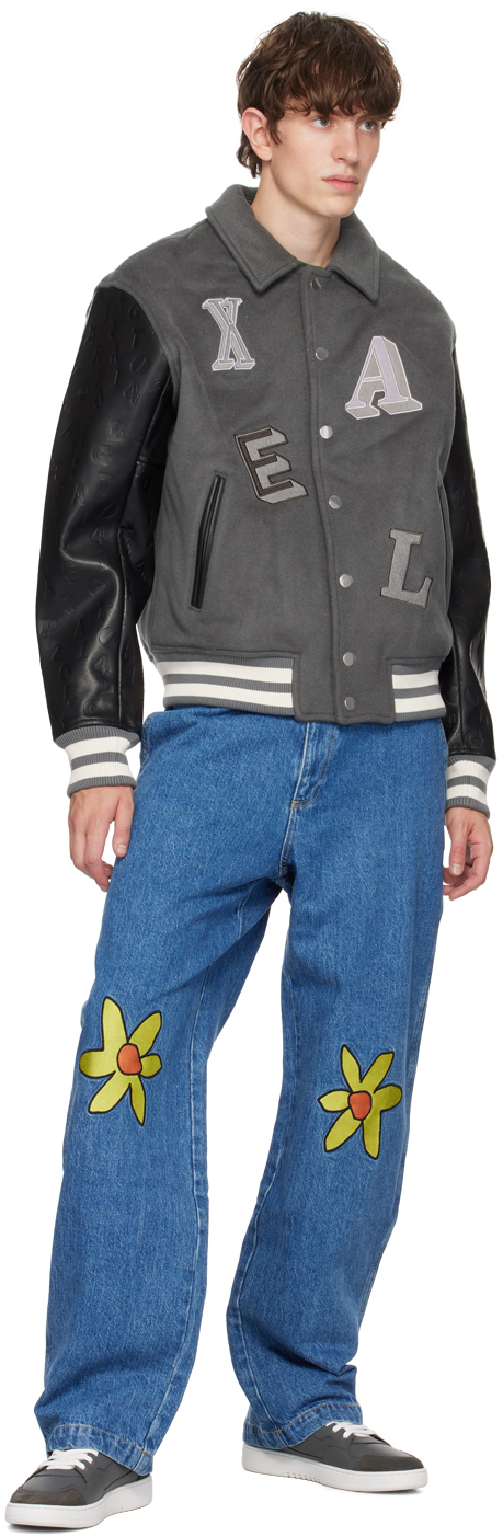 Gray Dice low-top sneakers