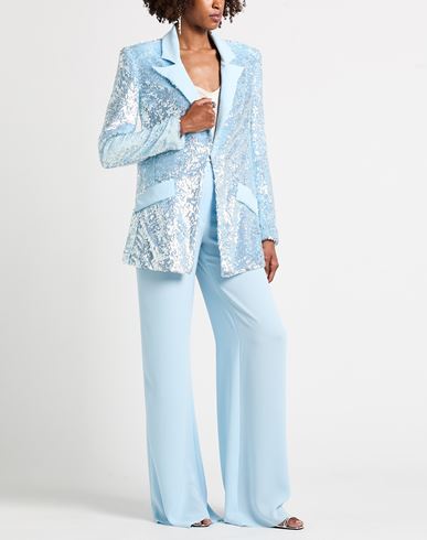 Woman Suit Sky blue Size 14 Acetate, Silk