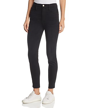 Ali High Rise Cigarette Jeans in Noir