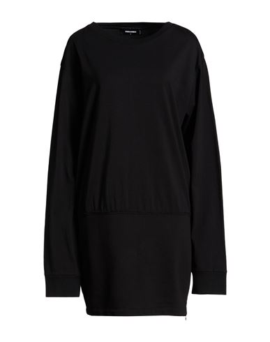 Woman Mini dress Black Size L Cotton