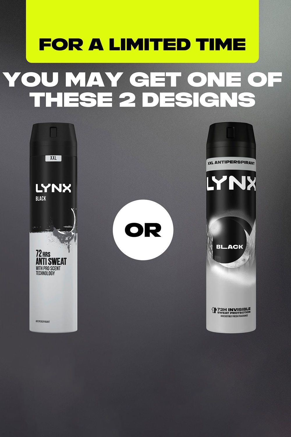 Lynx Xxl Black Antiperspirant Deodorant Body Spray 250Ml, 24 Pack