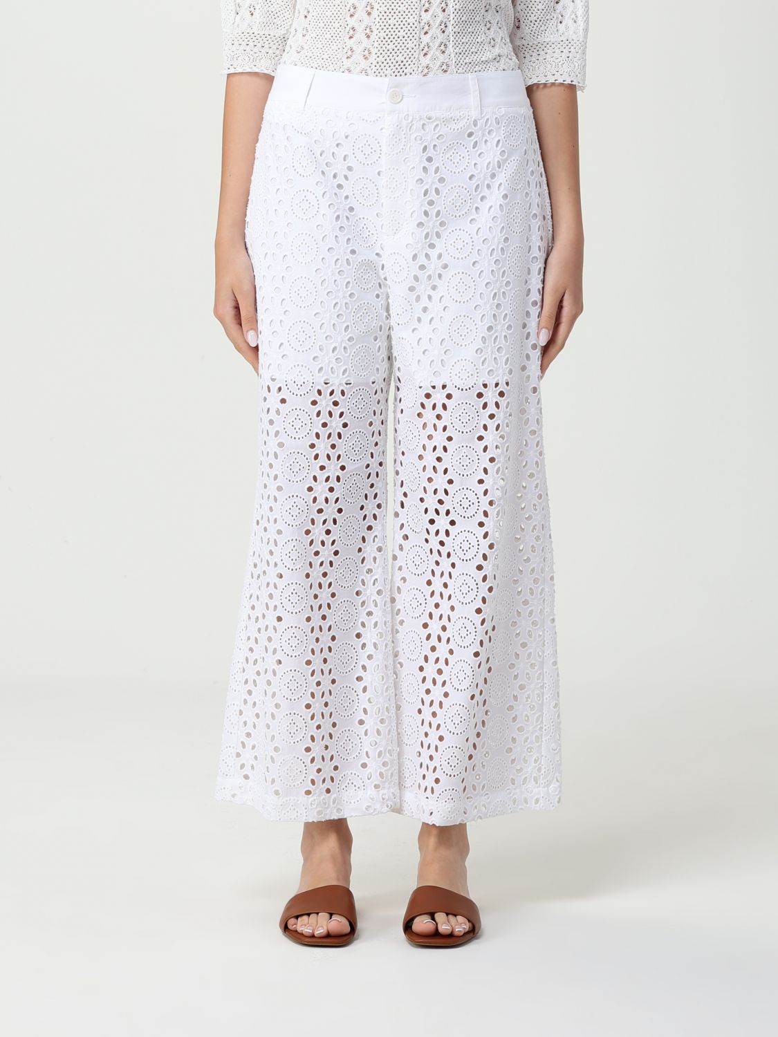 Pants LIU JO Woman color Camel
