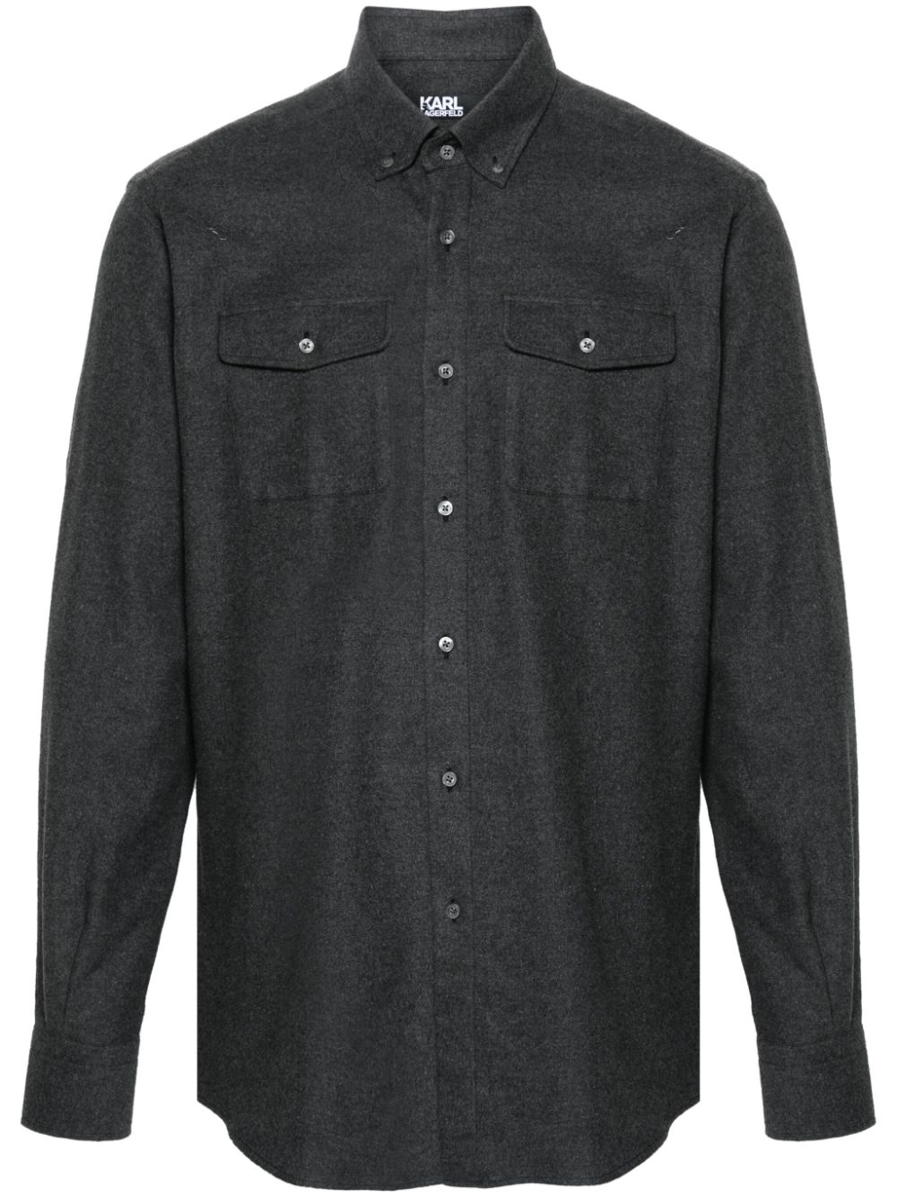 Felted cotton shirt - Grey