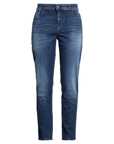 Woman Jeans Blue Size 29 Cotton, Elastane