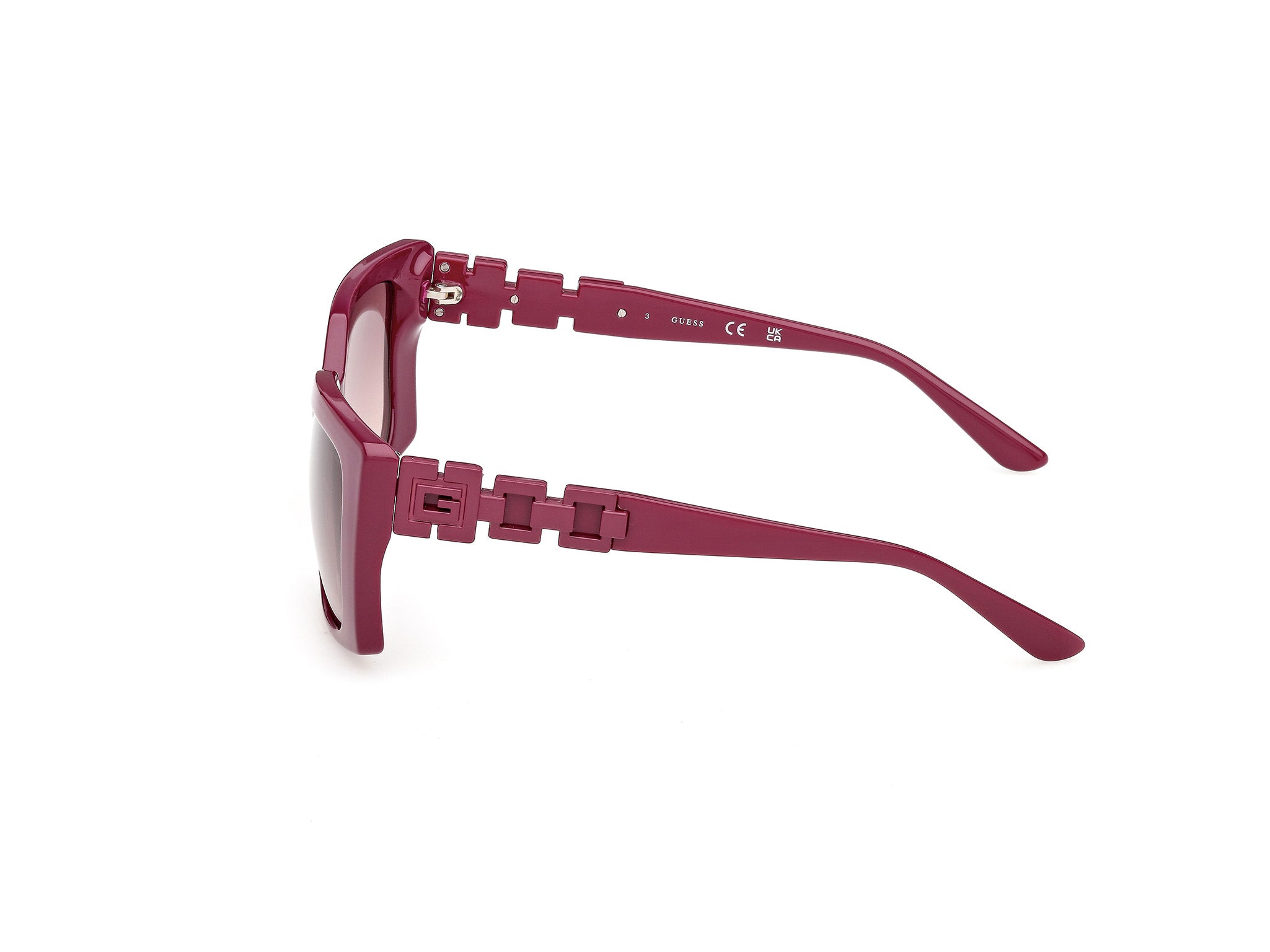 Guess Mujer Guess GU00265-H 81T Gafas de sol Inyectado Violeta Burdeos Cuadrada Norma