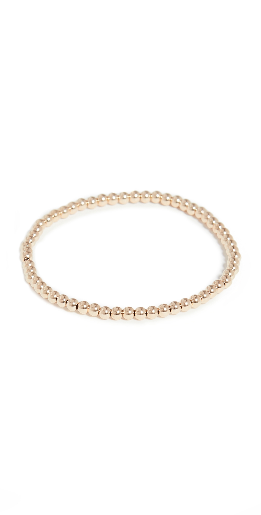 3mm Gold Bracelet Yellow Gold One Size