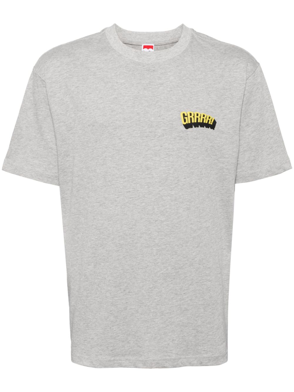 Slogan-print cotton T-shirt - Grey