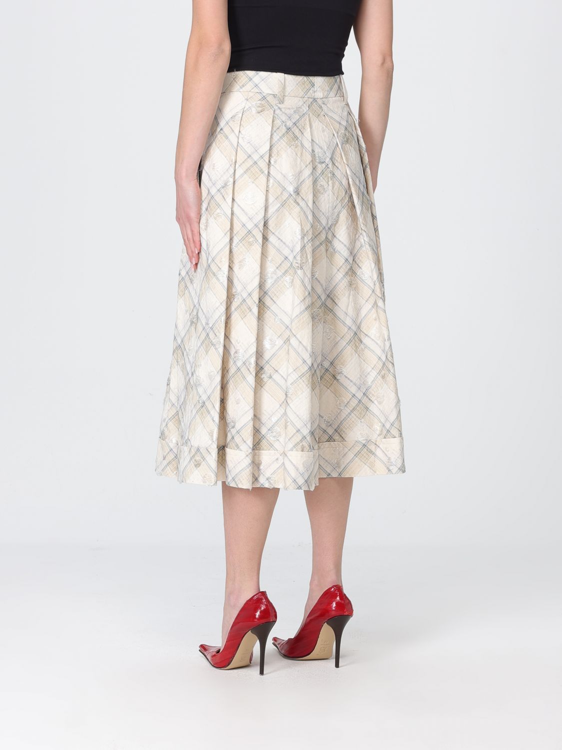 Skirt Woman color Beige