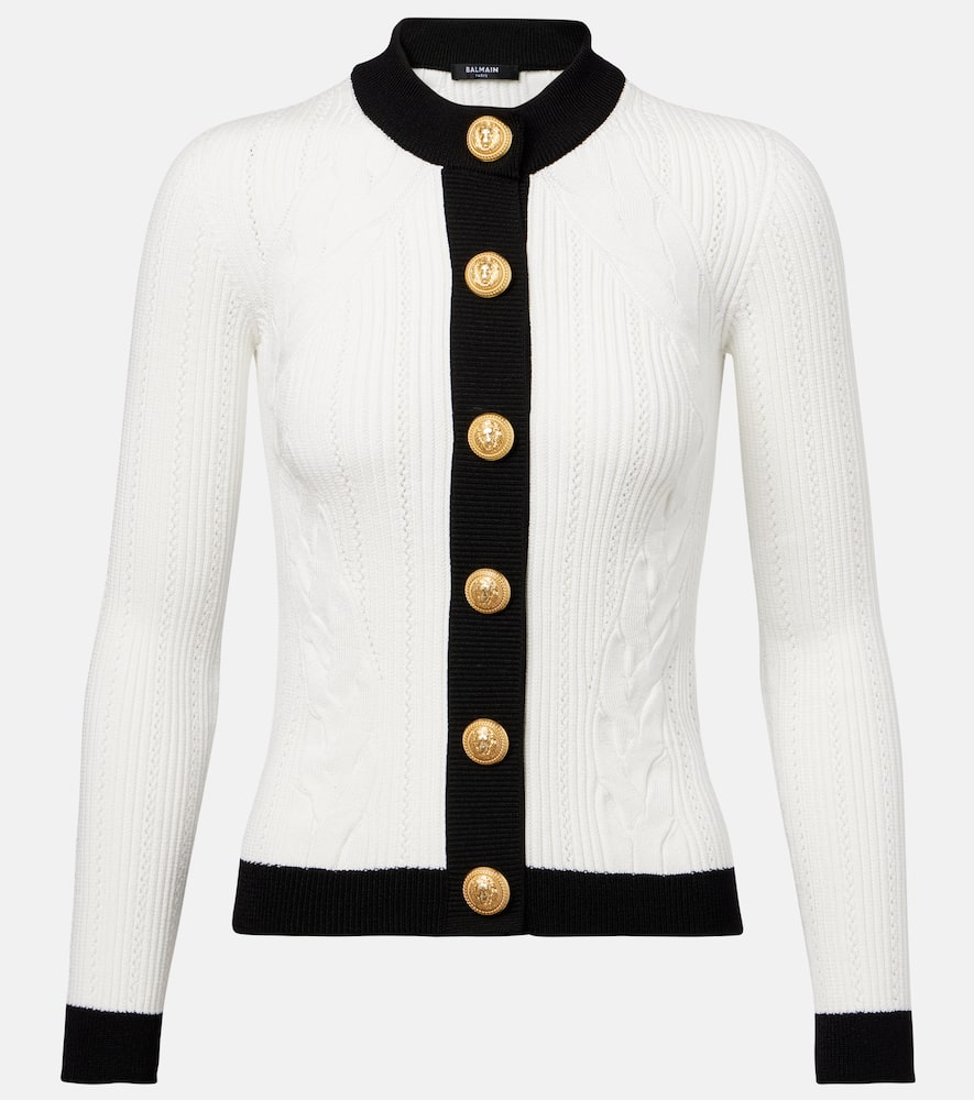 Cable-knit cardigan