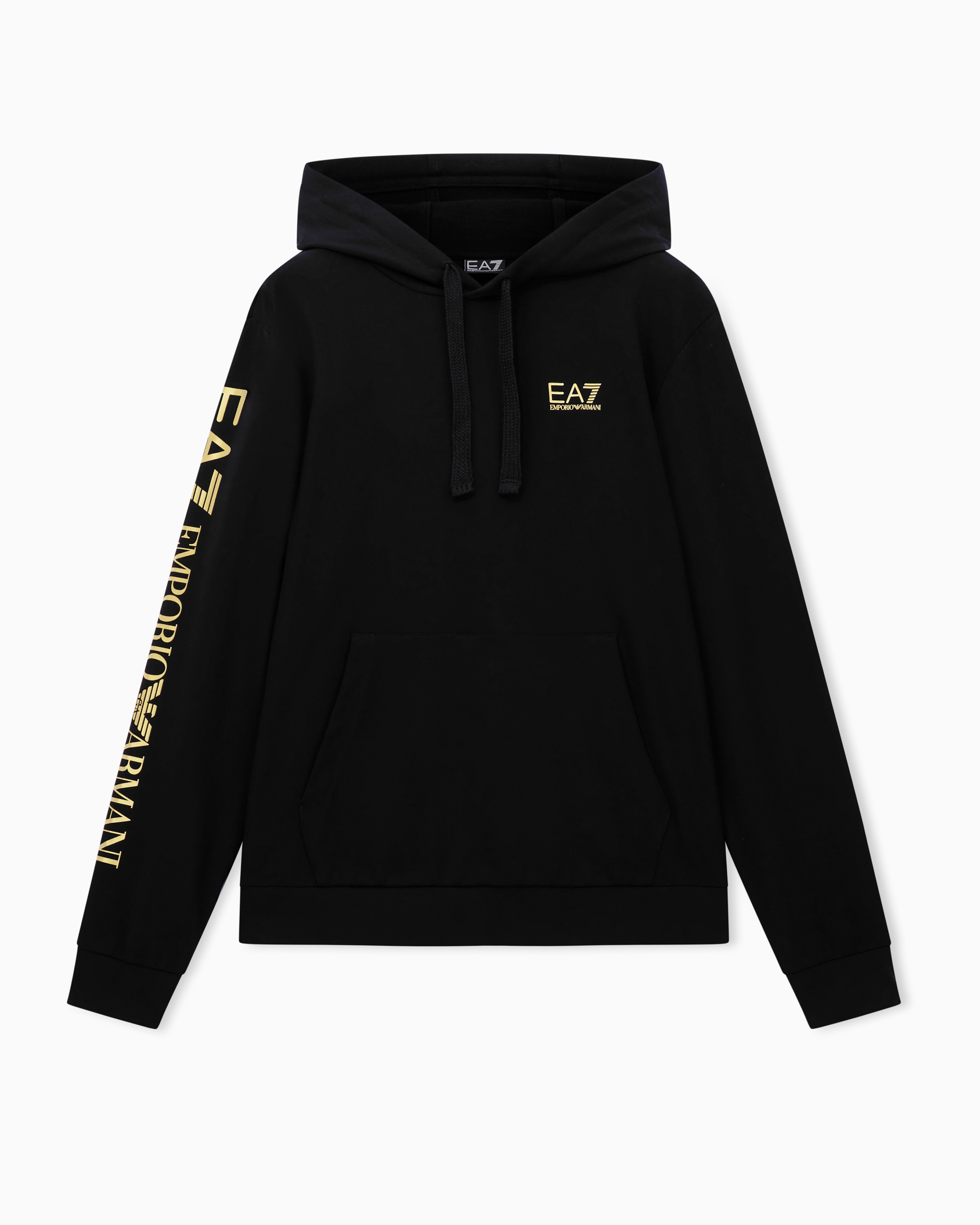 Pullover sweatshirt in cotton with a hood Logo Series