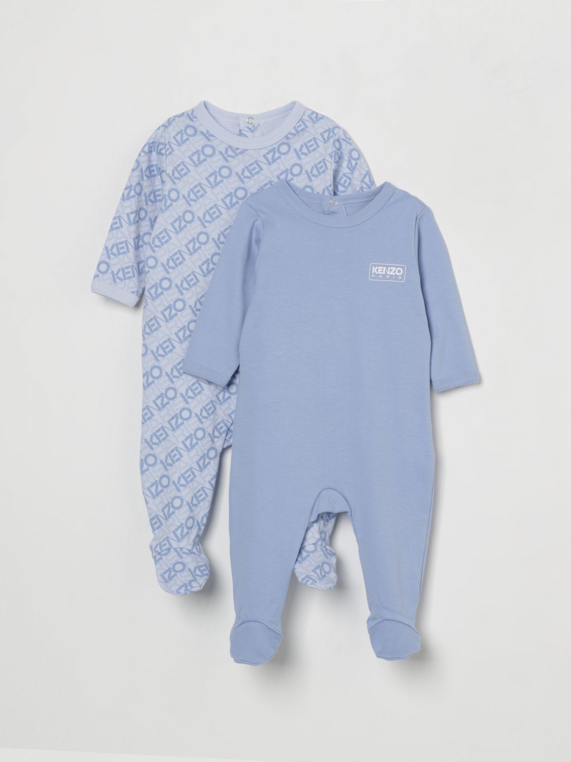 Logo-print pajamas (set of two) - Blue