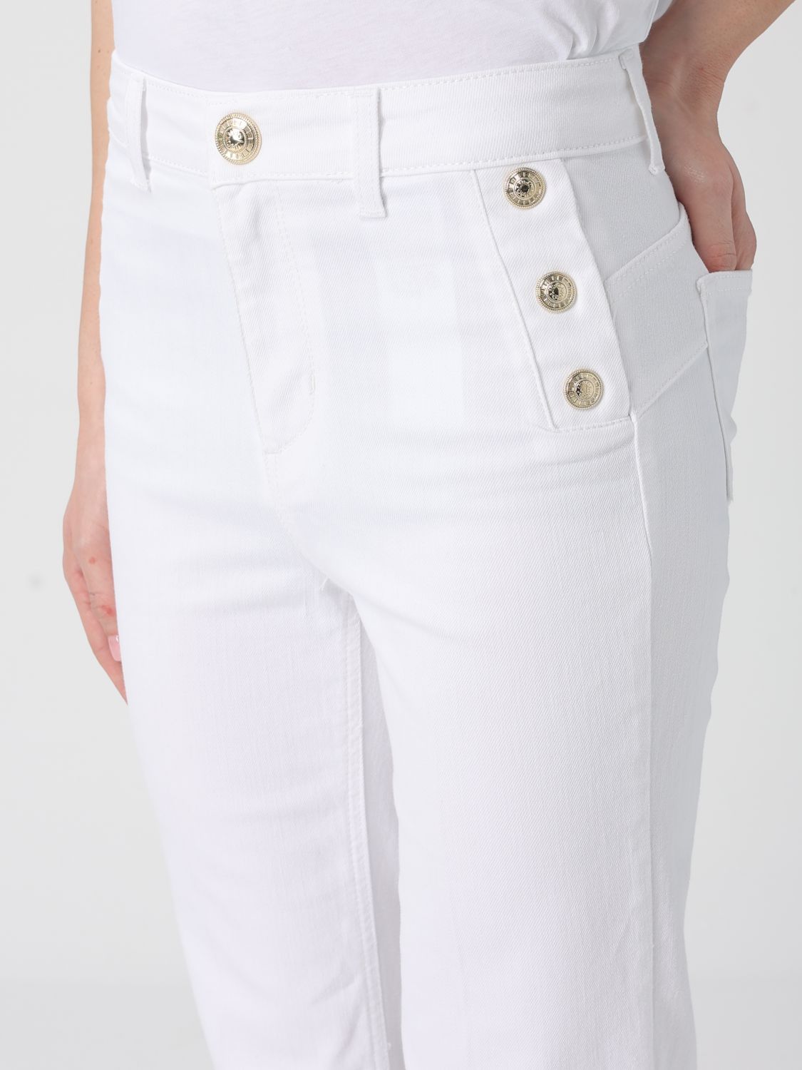 Jeans Woman color White
