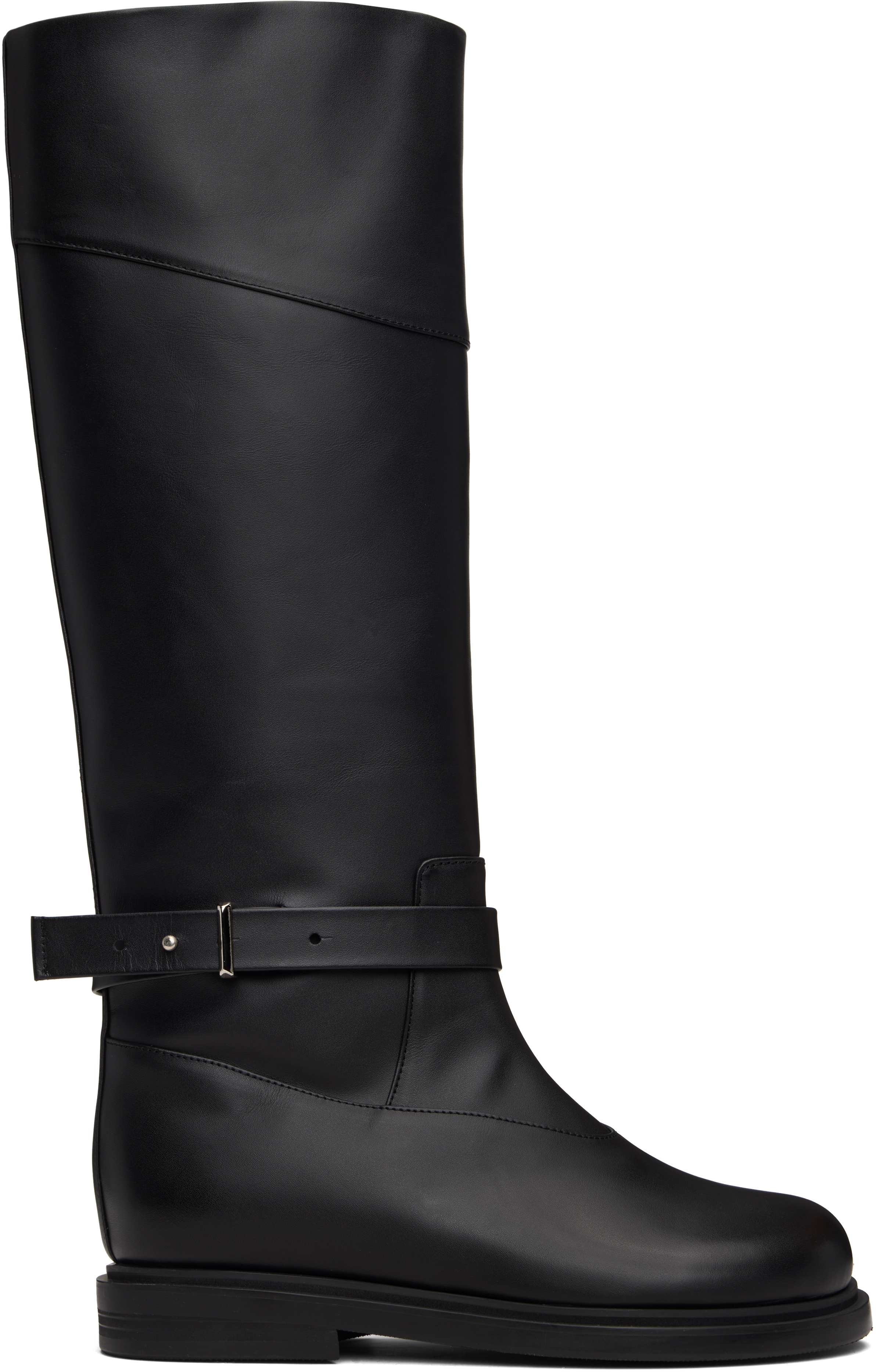 Black Belted Angt Long Tall Boots