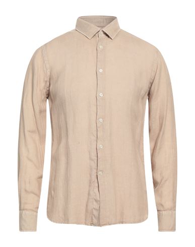 Man Shirt Beige Size 15 ½ Linen