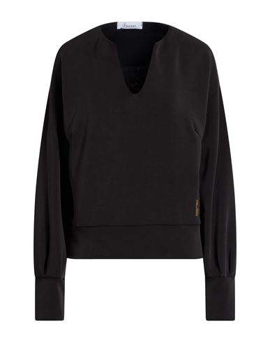 Woman Sweatshirt Black Size M Polyester, Modal, Elastane