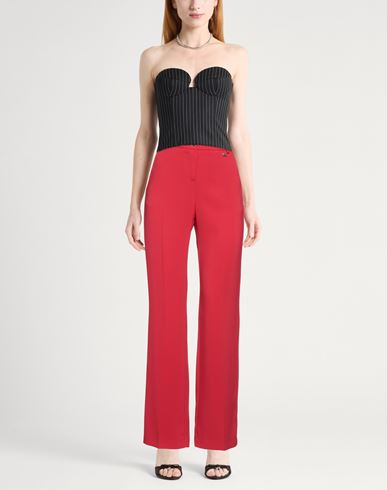 Woman Pants Red Size 2 Polyester, Elastane