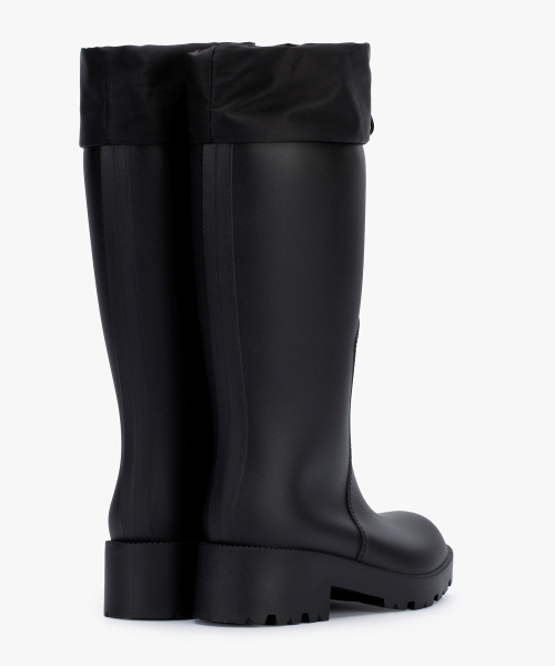 RC HOU LONG Long Rain Boots BLACK