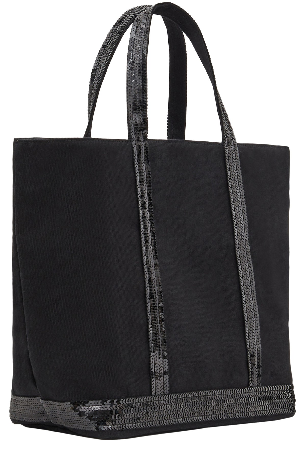 Canvas and Sequins M Cabas Tote