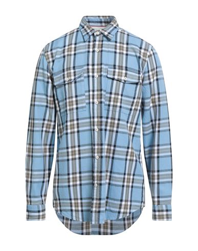 Man Shirt Light blue Size S Cotton