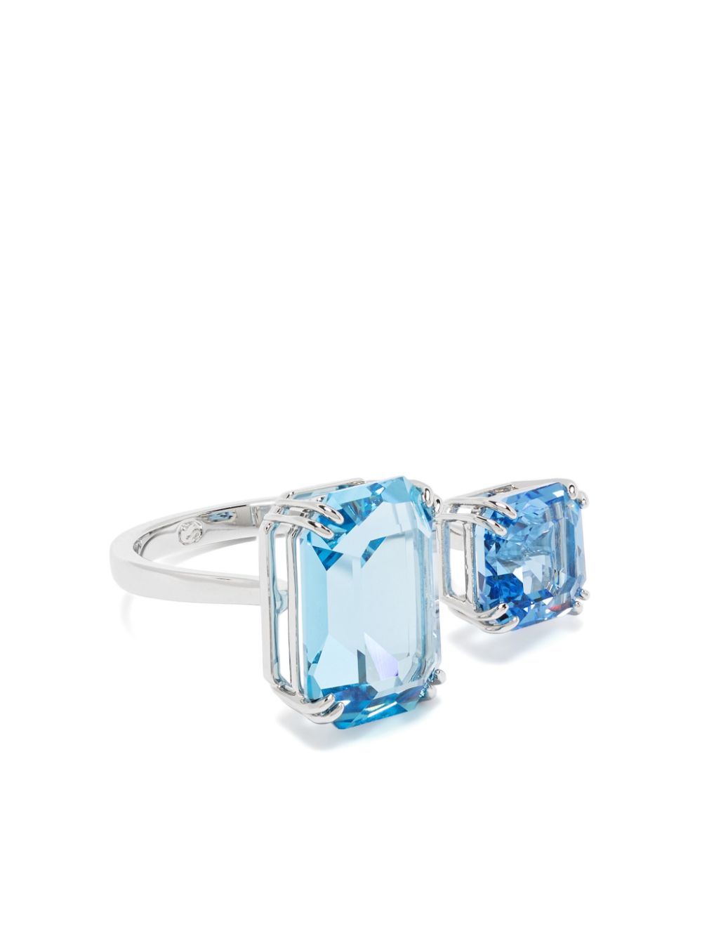 Millenia crystal cocktail ring - Silver