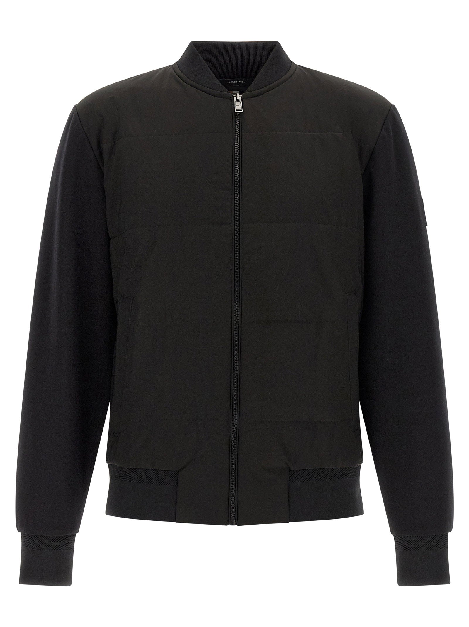 Hybrid Padded Sweatshirt — Black