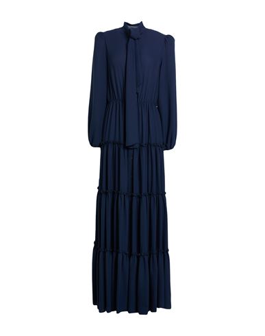 Woman Maxi dress Midnight blue Size S Polyester