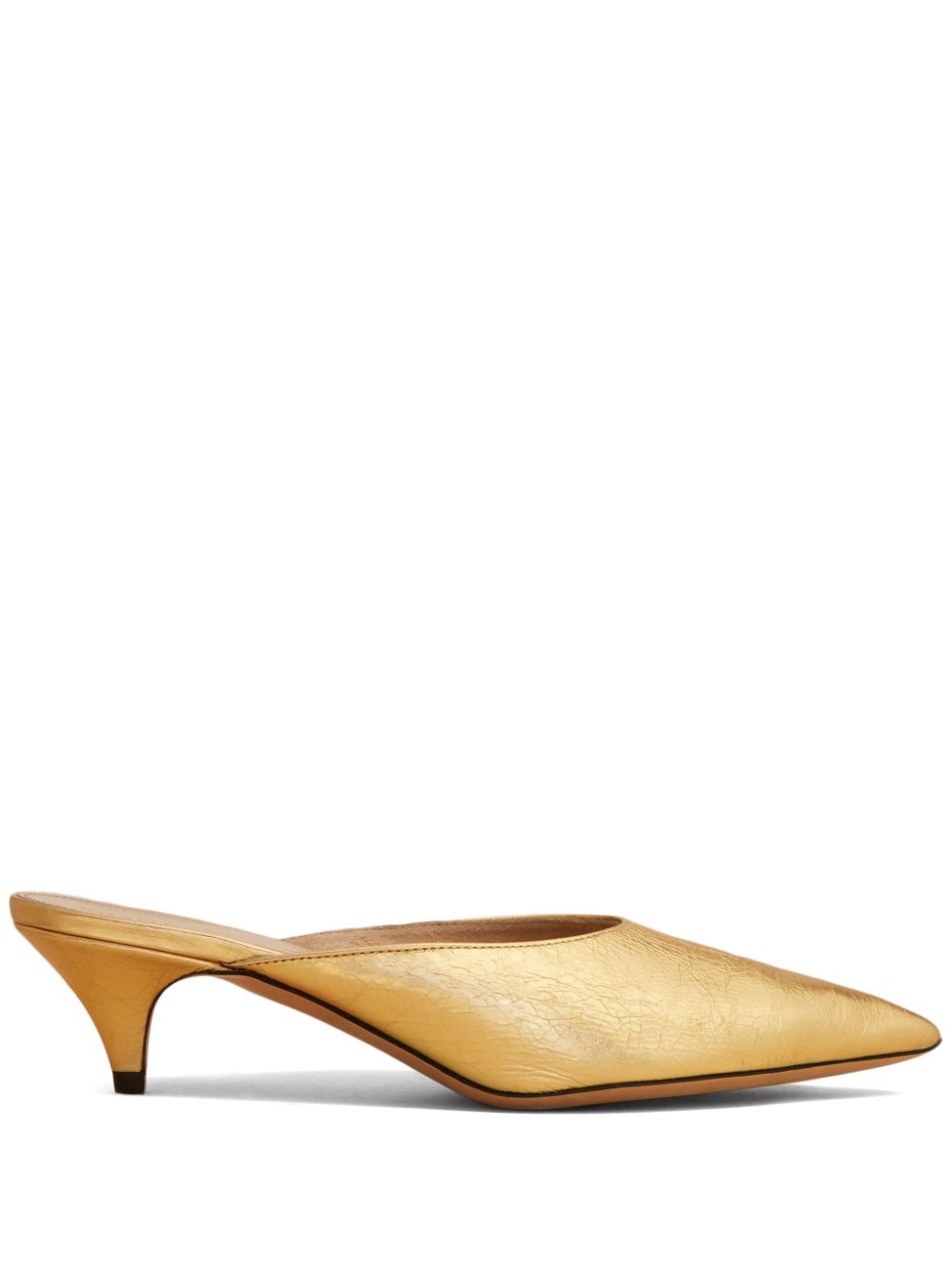 The River leather mules - Gold