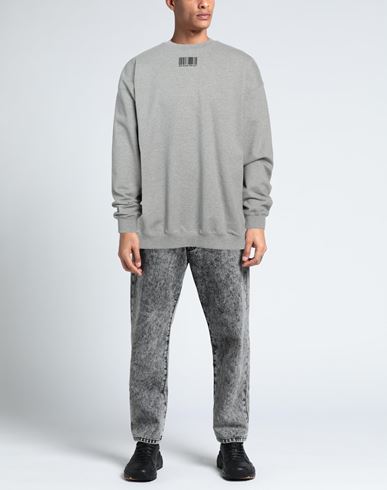 Man Sweatshirt Grey Size L Cotton, Elastane, Polyester