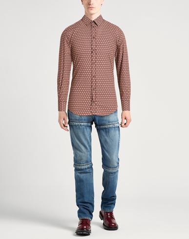Man Shirt Brick Size 15 Cotton