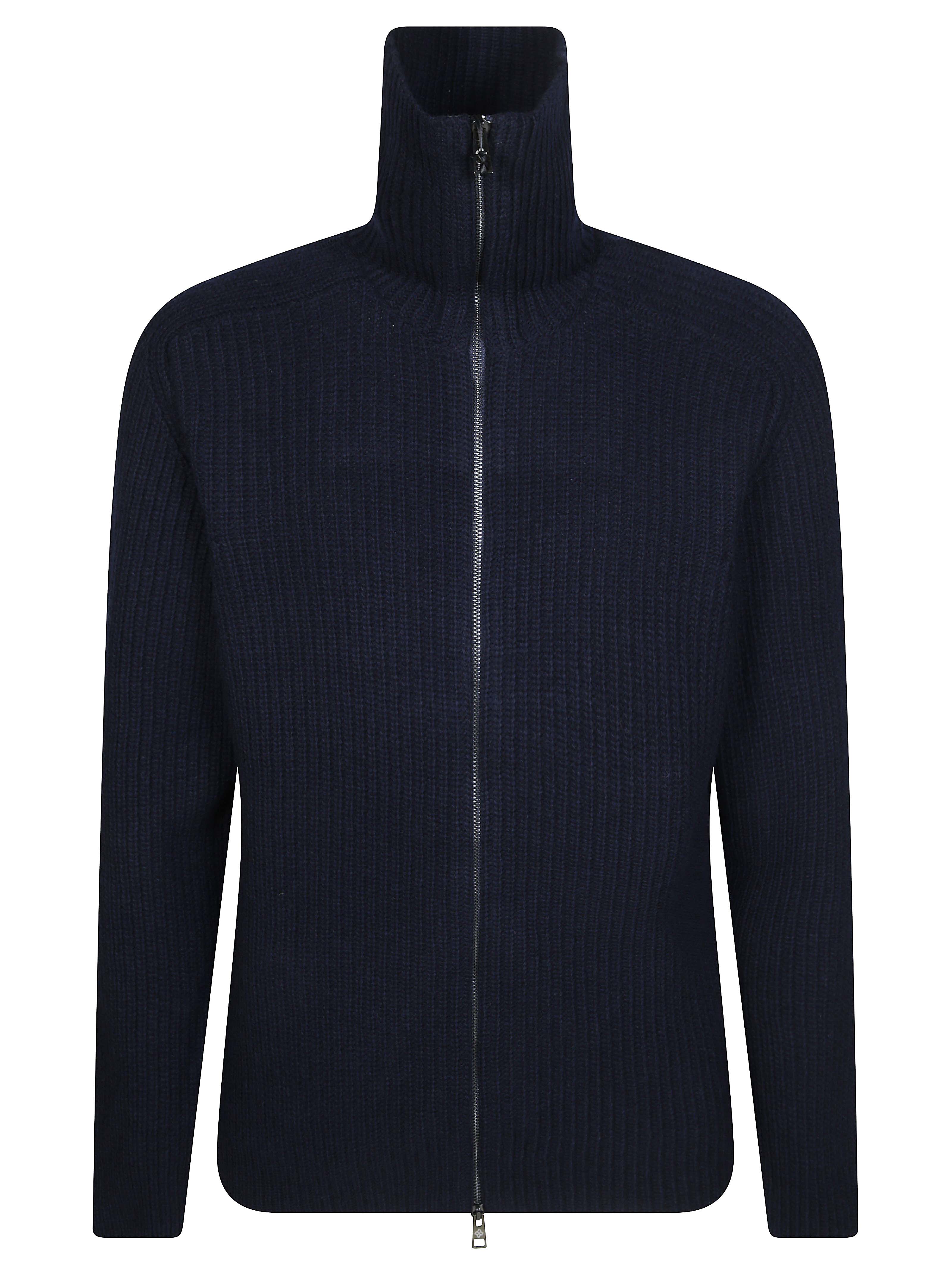Men's Full-Zip Wool Blend Sweater