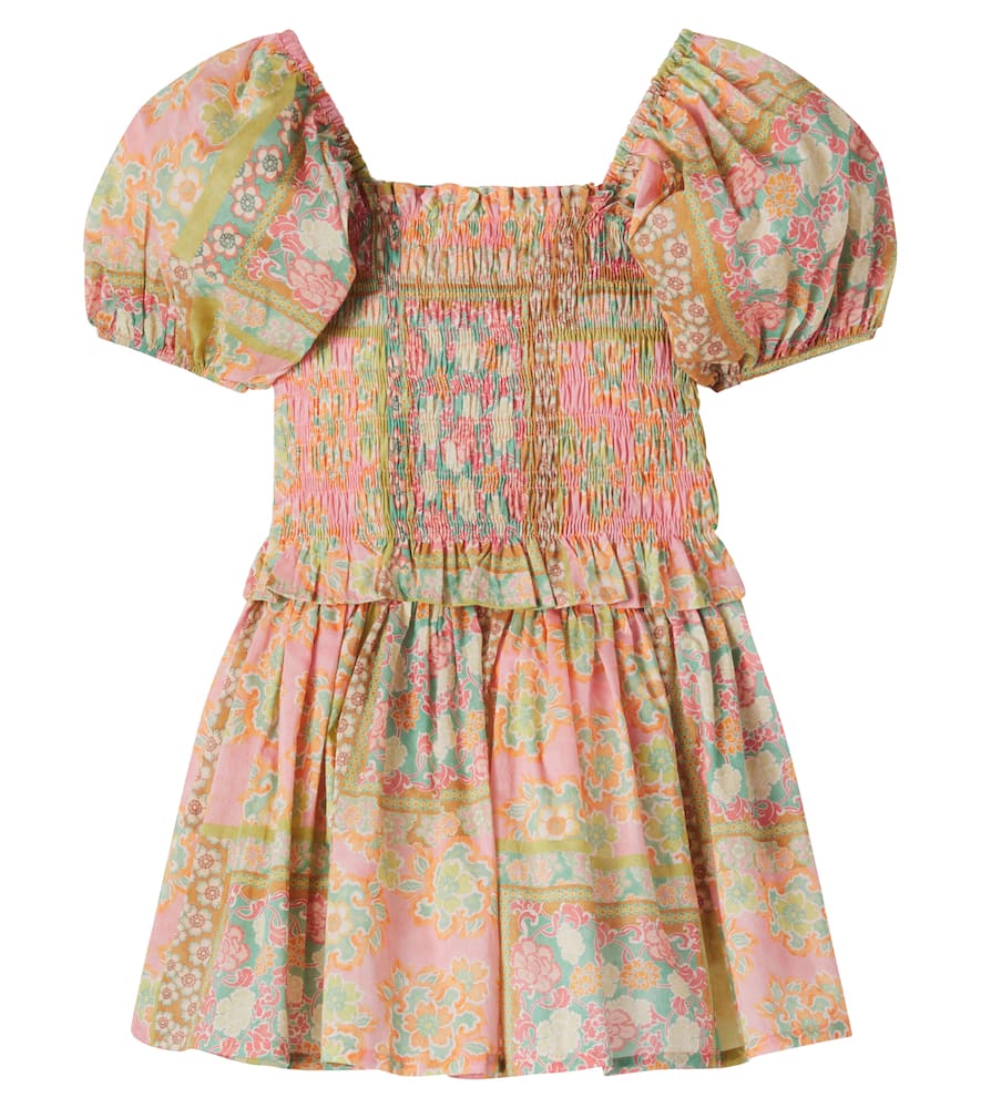 Claire floral cotton top and skirt set