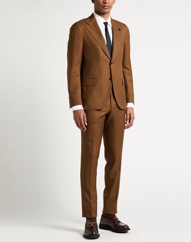 Man Suit Brown Size 38 Wool