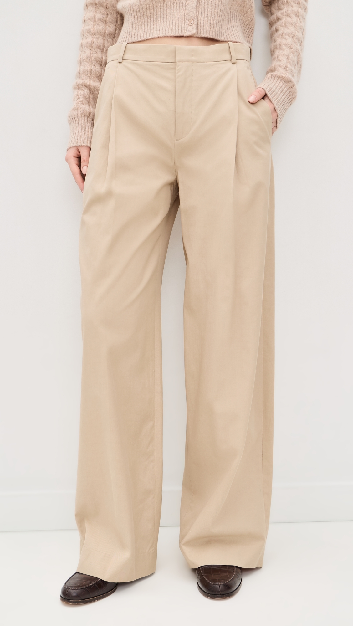Camille Wide Leg Trousers Wheatstone