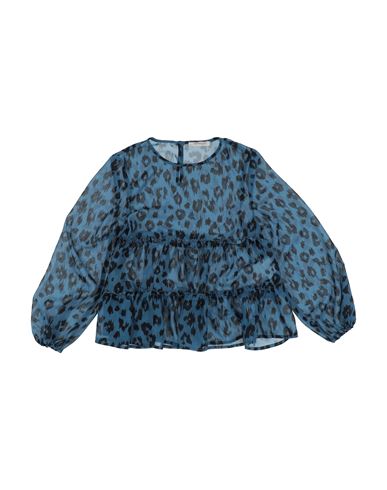 Kid Girl Top Slate blue Size 10 Polyester