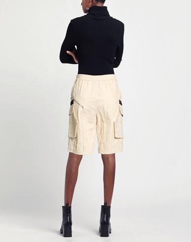Woman Shorts & Bermuda Shorts Beige Size L Cotton