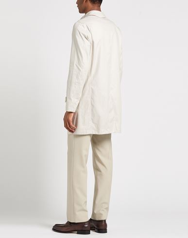 Man Overcoat & Trench Coat Off white Size 38 Linen
