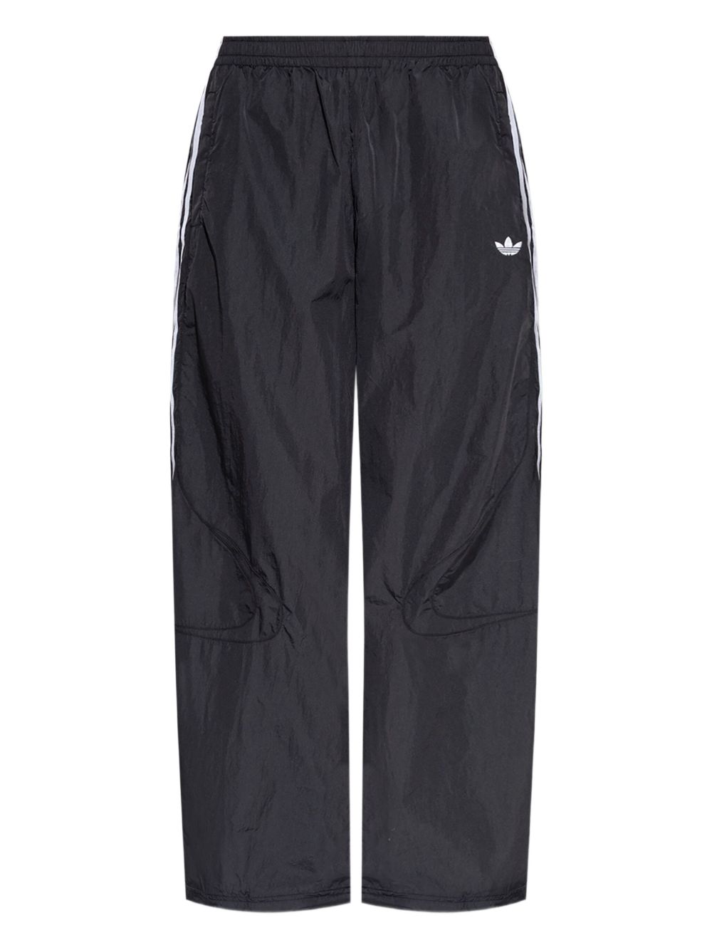 Adidas logo-embroidered trousers - Black