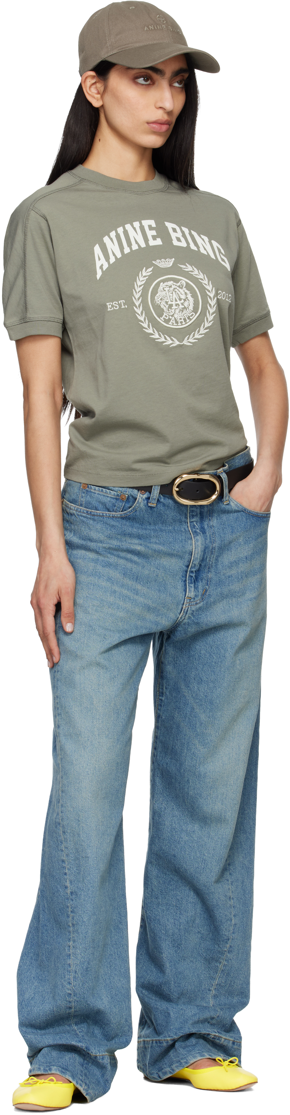 Khaki Jaylin Collegiate T-shirt