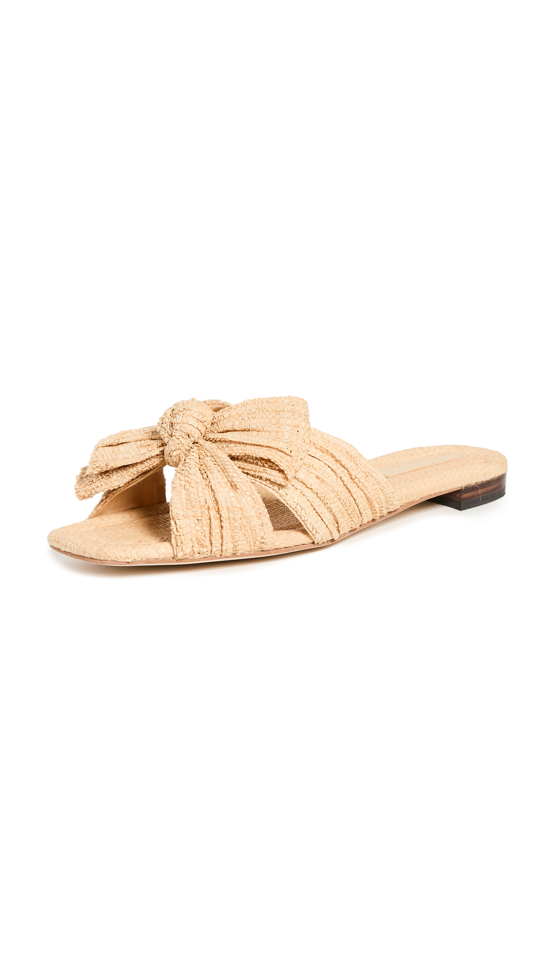 Daphne Pleated Knot Flat Sandals
