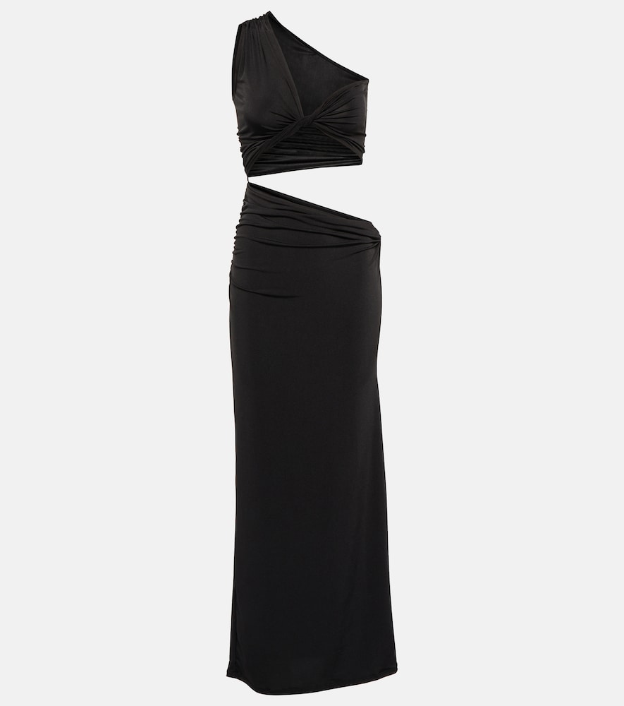 Yana one-shoulder cutout maxi dress