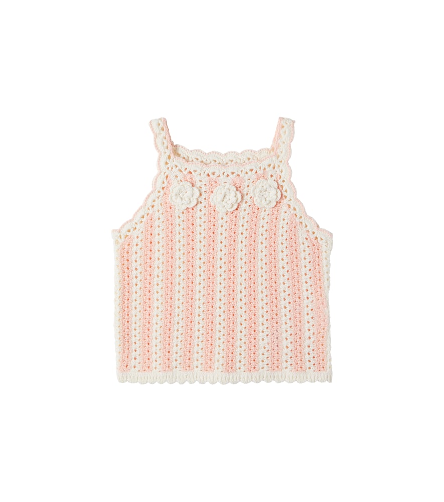 Larya crochet cotton tank top