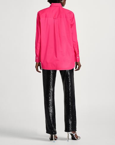 Woman Shirt Magenta Size 4 Cotton, Elastane