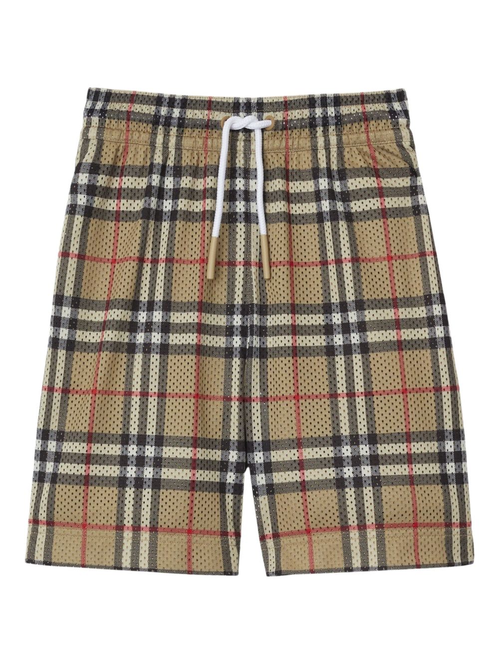 Vintage Check-pattern shorts - Neutrals