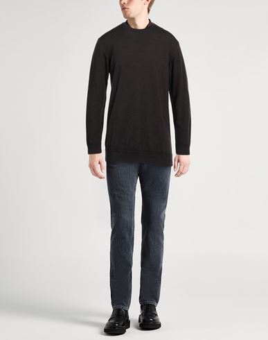 Daniele Fiesoli Man Sweater Dark brown Size M Virgin Wool