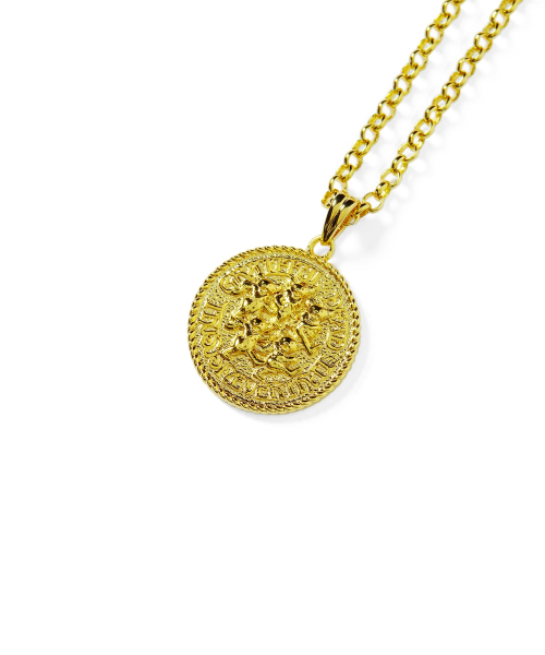 GD Dancing Bears Necklace Gold