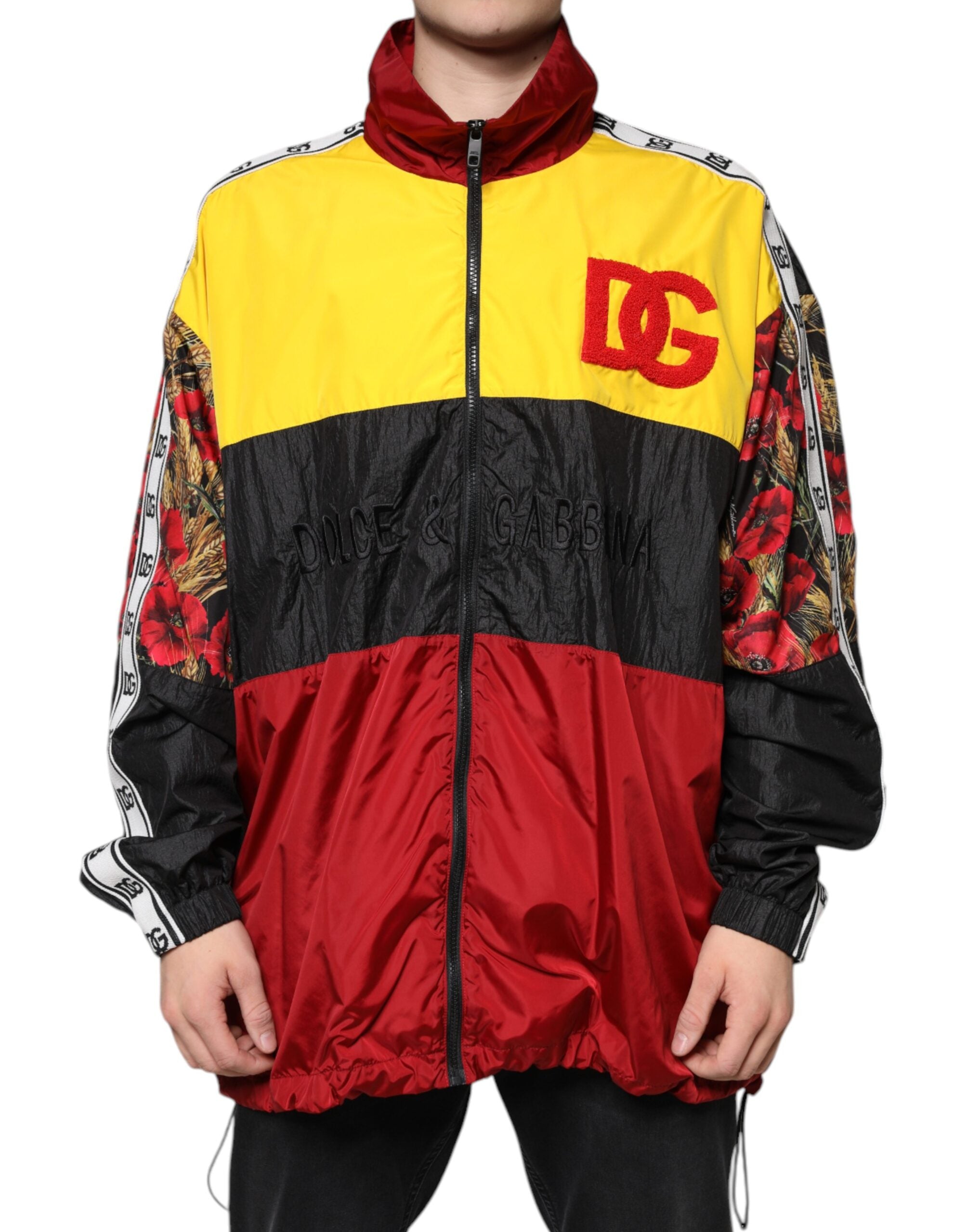 Patchwork Full-Zip Jacket — Multicolor