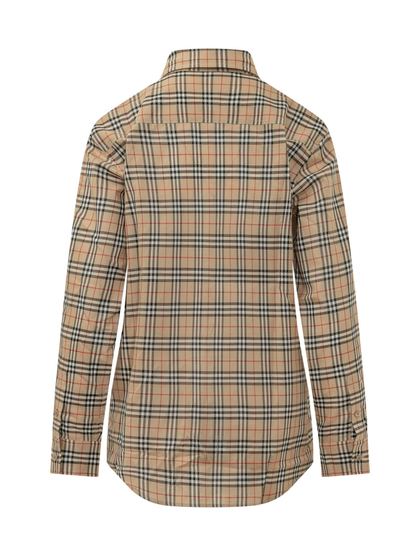 Beige Regular Checks Shirt